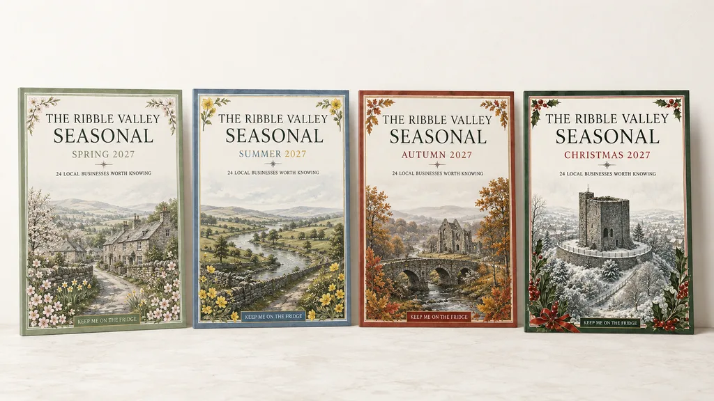 Four seasonal Ribble Valley edition concepts for spring, summer, autumn and Christmas