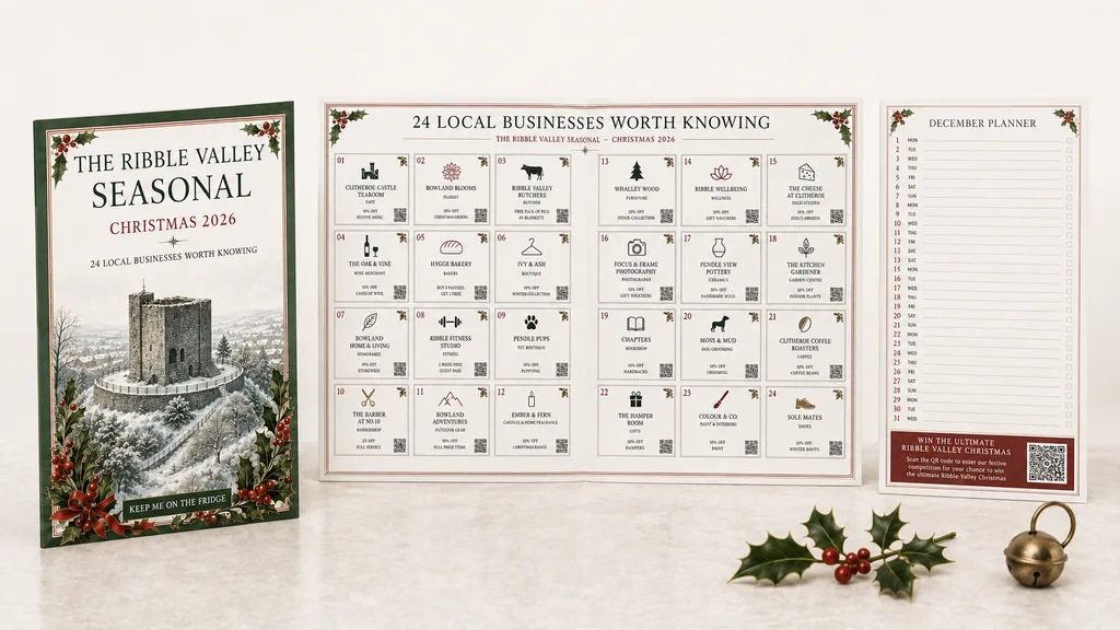 Christmas cover, 24-position spread and planner shown together
